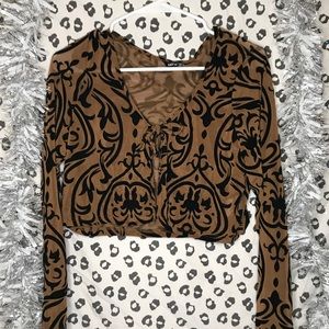 Brown trendy shirt 🤎